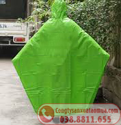 áo mưa cánh dơi vải nhựa PVC