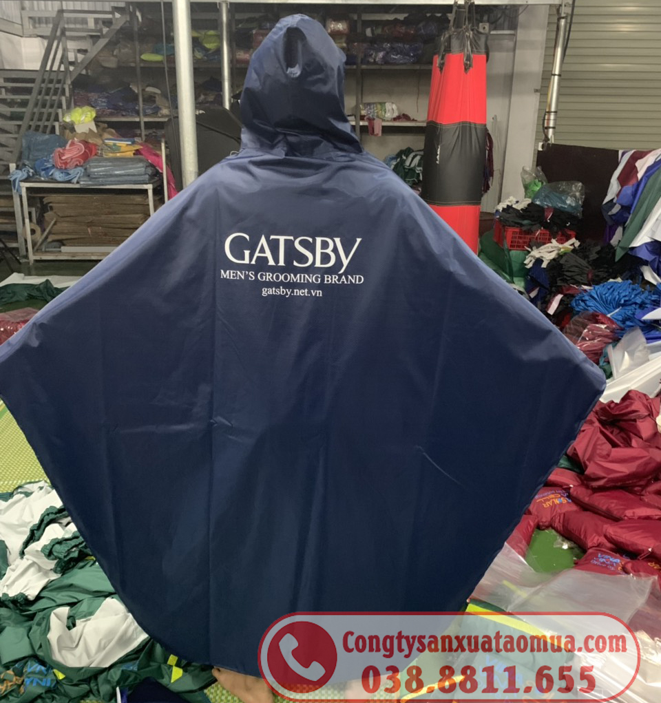 Áo mưa quà tặng nhãn hiệu thời trang nam GATSBY