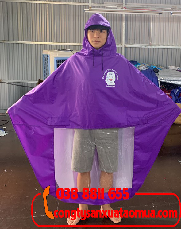 sản xuất áo mưa quảng cáo nhãn hàng