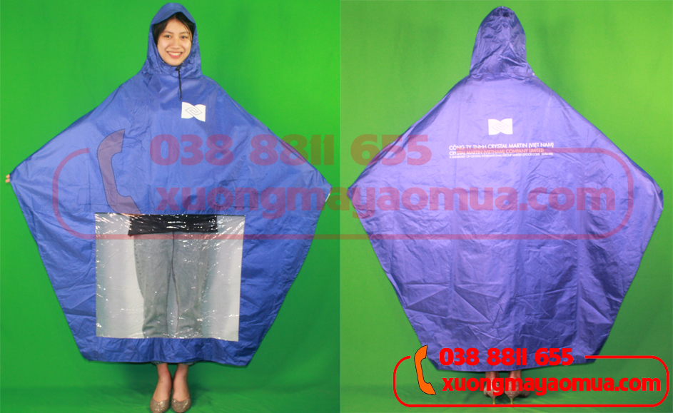 xưởng may áo mưa quà tặng cho công đoàn công ty Crystal Martin tại Việt Yên (Bắc Giang)