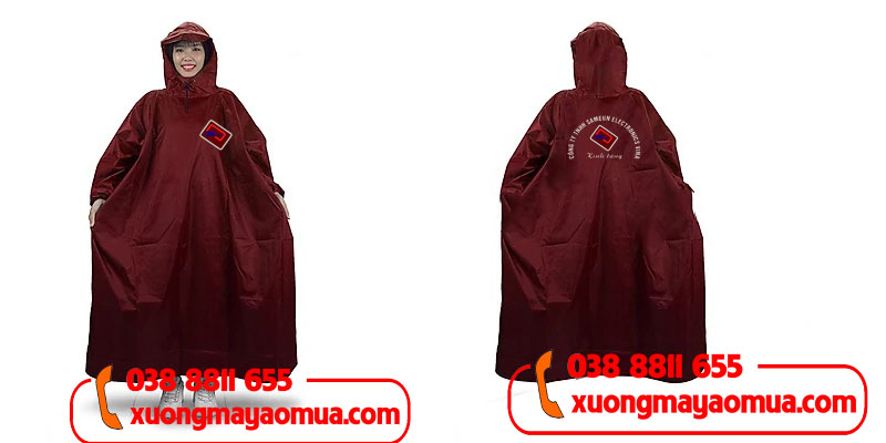 xưởng may áo mưa in logo cho các công ty tại Bắc Giang